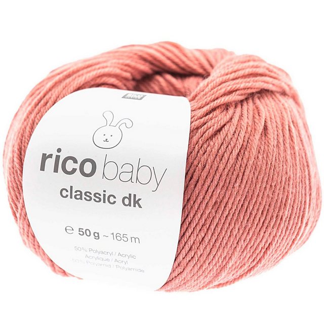 Bild von Rico Design Wolle Baby Classic Dk Babywolle zum Stricken und Häkeln Häkelwolle, 165,00 m (50g Strickgarn, Handstrickgarn, Nadelstärke 3,5 - 4 mm), trocknergeeignet, weich und pflegeleicht