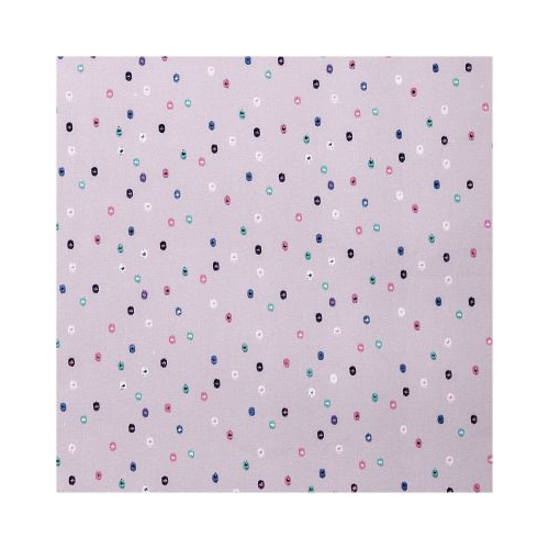 Bild von Druckstoff grafische Punkte flieder 140cm