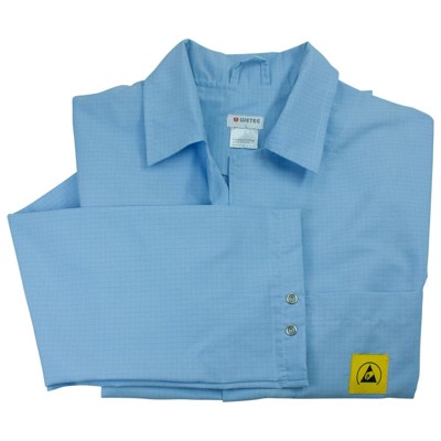 Bild von Wetec, Arbeitsjacke, ESD-Arbeitsmantel AM-156, ESD, XL, hellblau (XL)