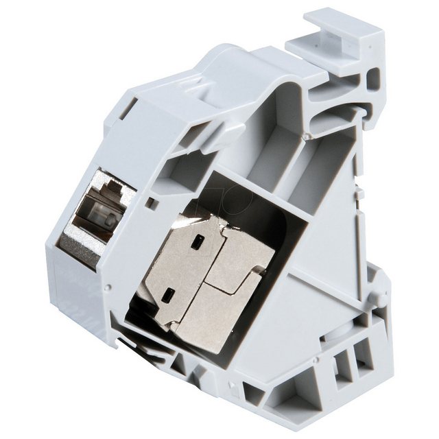 Bild von Dönges Hutschienen-Moduladapter für Keystonemodul RJ45, ohne Modul, Netzwerk Zubehör