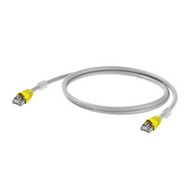 Bild von Weidmüller Patchkabel S/FTP CAT 6A 0.4 m LAN-Kabel, Flammwidrig, mit Rastnasenschutz, UL-zertifiziert