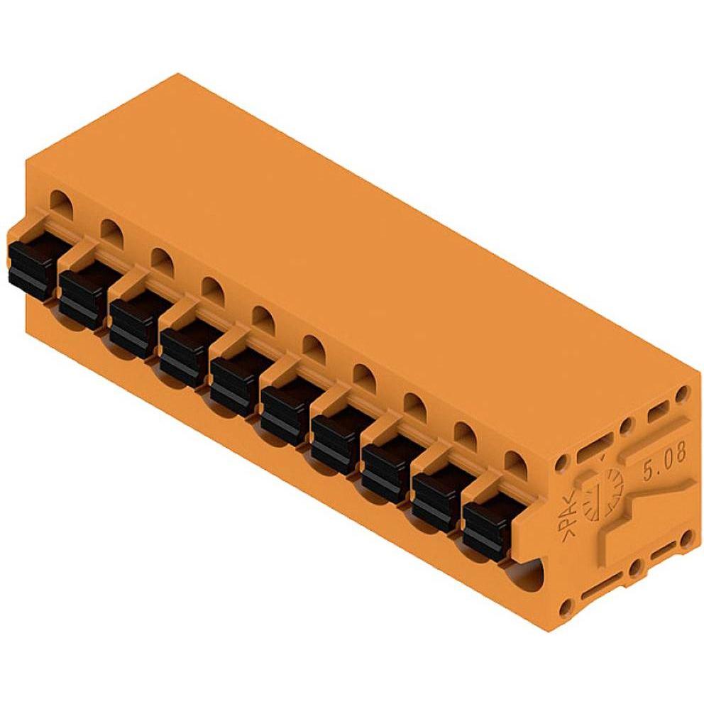 Bild von Weidmüller 1330800000 Federkraftklemmblock 2.5mm² Polzahl (num) 10 Orange 25St.