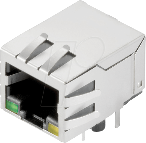 Bild von Weidmüller RJ45C5 R1D 3.2E4G/Y RL RJ45-Steckverbinder CAT 5 2562870000 Buchse, Einbau horizontal Po