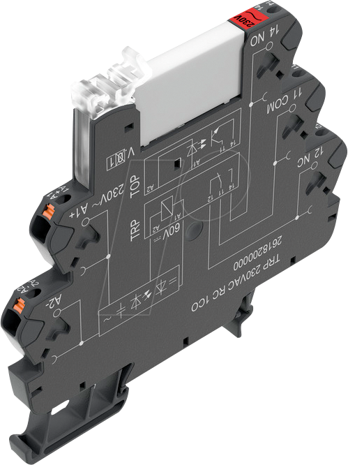 Bild von Weidmüller TRP 230VAC RC 1CO Koppelrelais 230 V/AC 6A 1 Wechsler 10St.