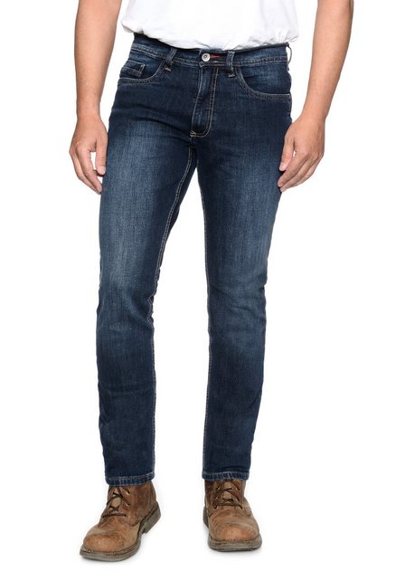 Bild von HERO by John Medoox 5-Pocket-Jeans »Portland Denim Slim Straight Stretch«, Straight Fit Casual Clean Wash Denim Jeans für Herren