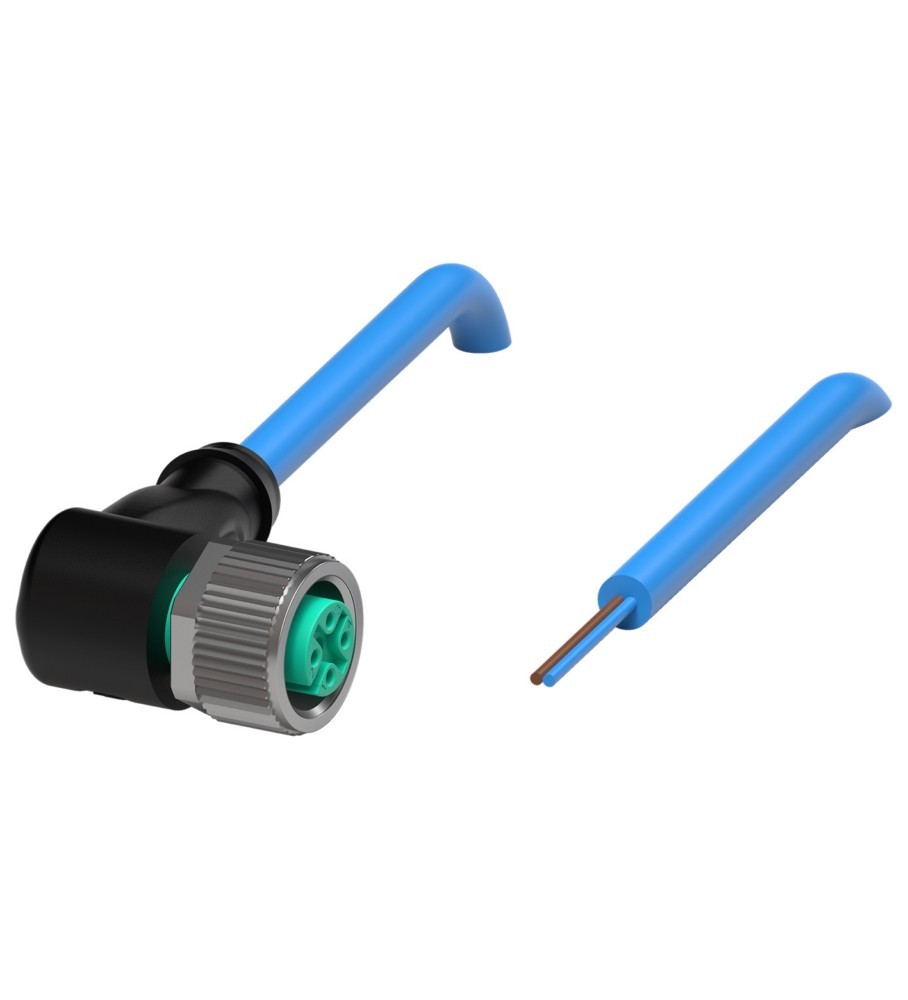 Bild von Pepperl+Fuchs 033596 Kabeldose M12 Buchse, gewinkelt 5.00m Polzahl: 2 1St.