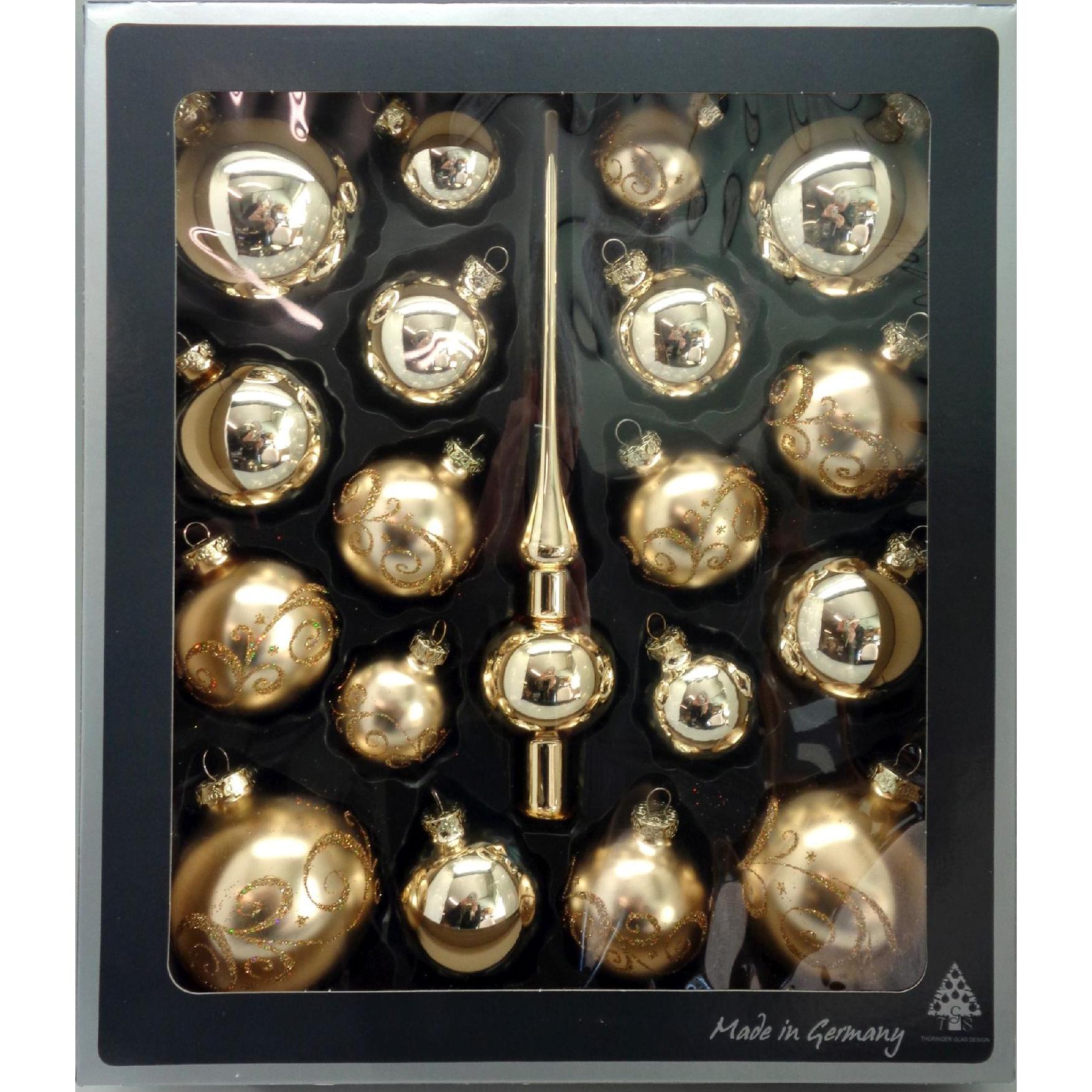Bild von Pracht, Christbaumschmuck, Kratzbild Waschbären20x25cm silber (19 -teilig)