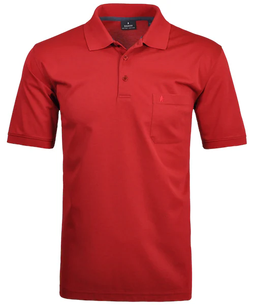 Bild von RAGMAN Poloshirt, aufgesetzte Brusttasche, für Herren, rot, M