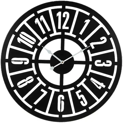 Bild von Ambiente Haus Wanduhr »Wanduhr aus eisen 58cm«