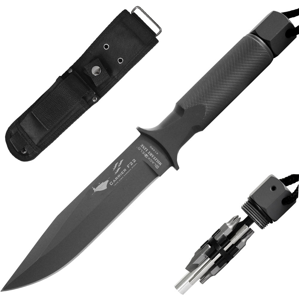 Bild von BlackField Unisex – Erwachsene Security Carrier F22 Messer, schwarz, one Size