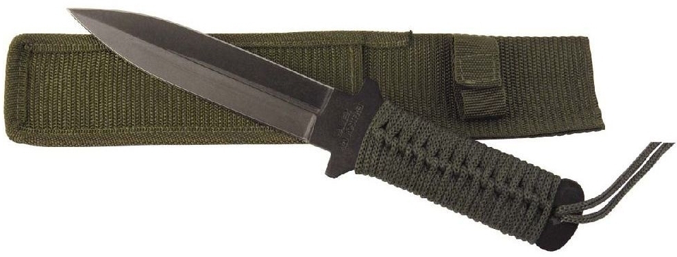 Bild von Dolch schw. Klinge Griff Korde