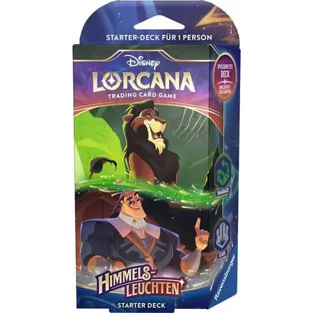 Bild von Disney Sammelkarte Lorcana Himmelsleuchten: Starter Deck Smaragd und Stahl Deutsch