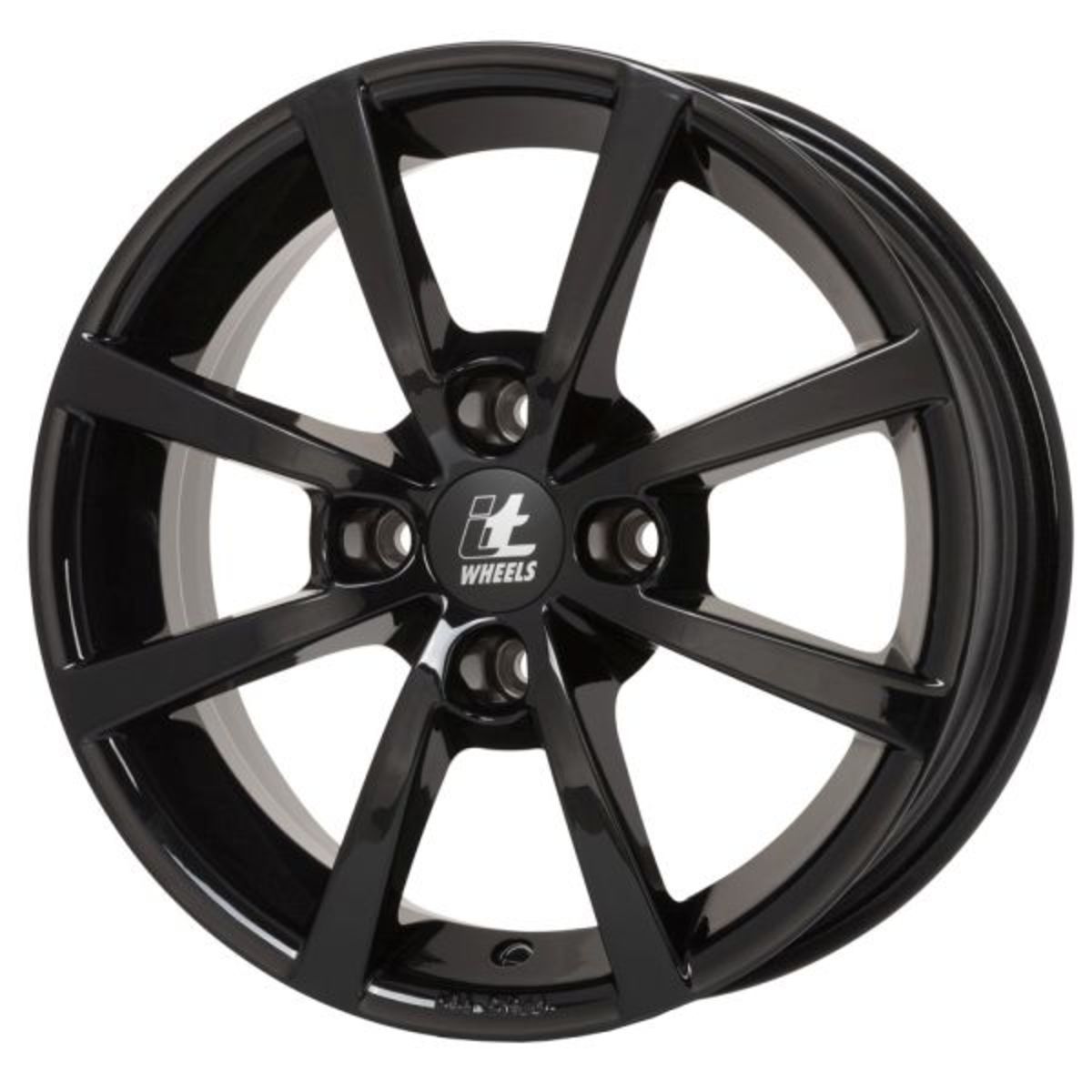 Bild von Alufelge 15 zoll ITWHEELS Alisia 4x98 6J ET35, Farbe Schwarz Glänzend