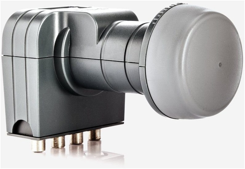Bild von fuba DEK 407 Quattro-LNB Teilnehmer-Anzahl: 4 Feedaufnahme: 40 mm Grau (2.1510037E7)