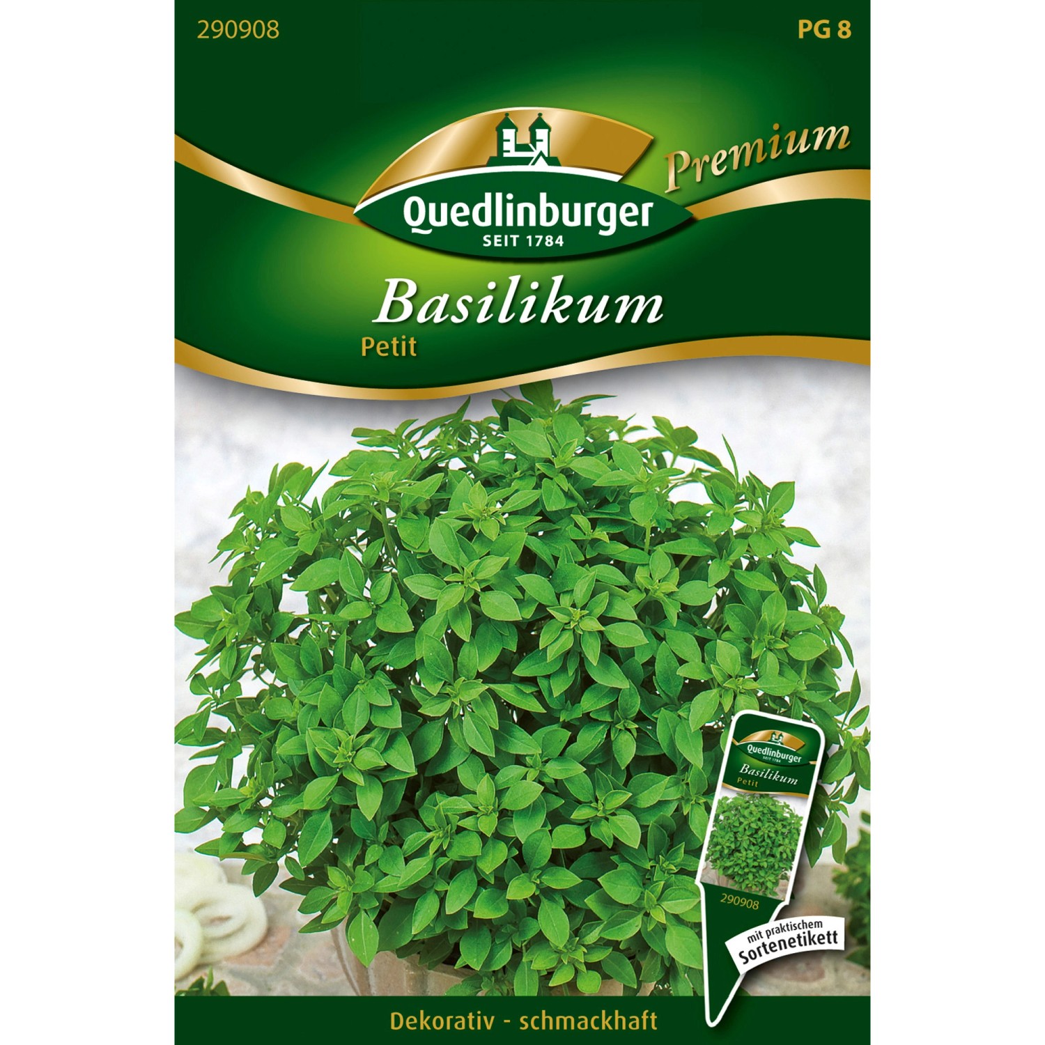 Bild von Quedlinburger Basilikum Petit Loses Saatgut