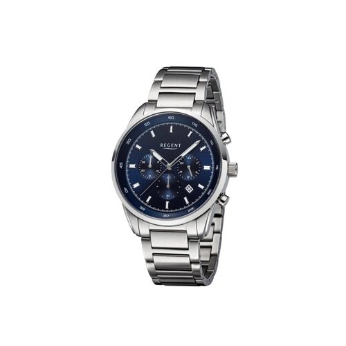 Bild von Regent Herren Armbanduhr Analog Metallarmband Silber URBA756