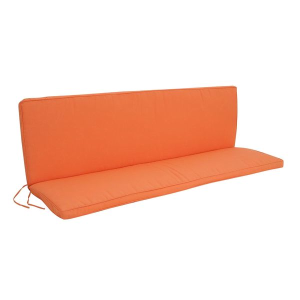 Bild von DEGAMO Gartenbankauflage 3-sitzer Denver mit Rückenteil 140x88cm, Terracotta, Outdoor