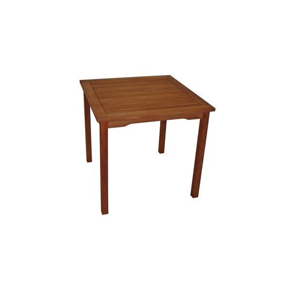 Bild von DEGAMO Gartentisch Bistrotisch Lago 75x75cm quadratische Form, aus Eukalyptus Holz, FSC®-Zertifiziert, braun geölt, Outdoor