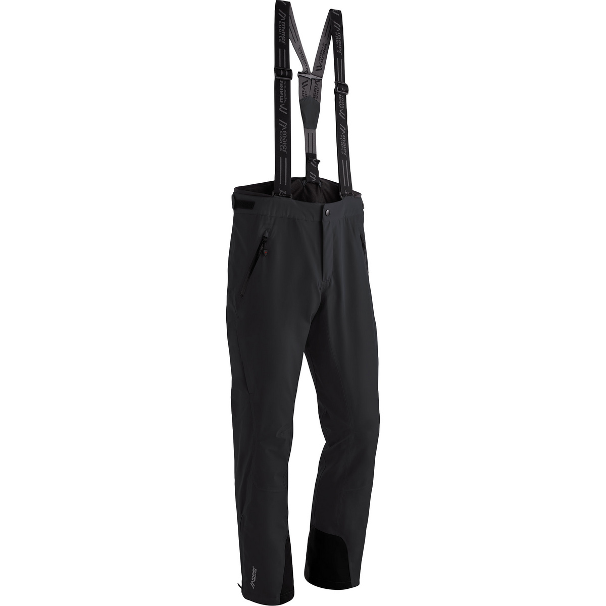 Bild von Maier Sports Copper Slim, Enganliegende Herren Skihose, Wasserdichte Schneehose, Stretchmaterial und verstellbarer Bund, PFC-frei, mTHERM Wattierung & mTEX Wetterschutz, Schwarz, Gr. 27 (W38/L31)
