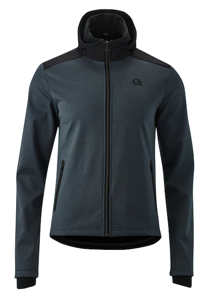 Bild von Gonso Radtrikot »Travo«, Herren Softshell-Hoodie, Windjacke winddicht und atmungsaktiv