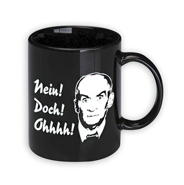 Bild von Close Up Nein! Doch! Ohhh! Tasse Louis de Funes, Schwarz aus Keramik, ca. 320ml - Kultbecher [Accessory] S Keramik,F??Llmenge Ca.320ml.