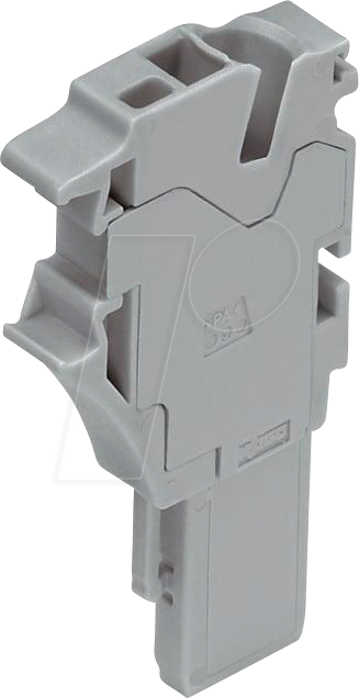 Bild von WAGO 2022-161 - 1-Leiter-Federleisten-Anfangsmodul, 4 mm², grau