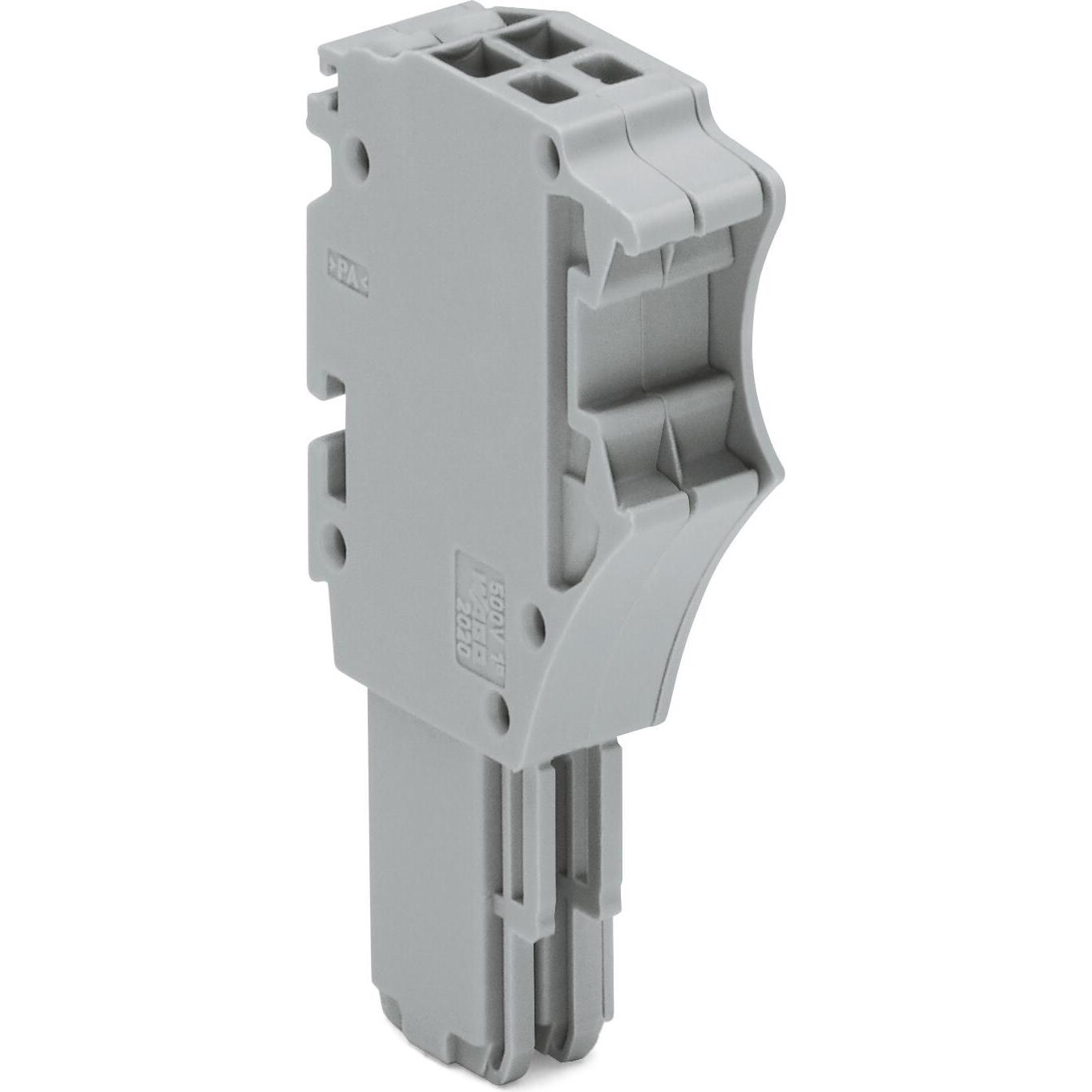 Bild von Wago Kontakttechnik Federleiste 2020-102, Elektronikkabel + Stecker, Grau