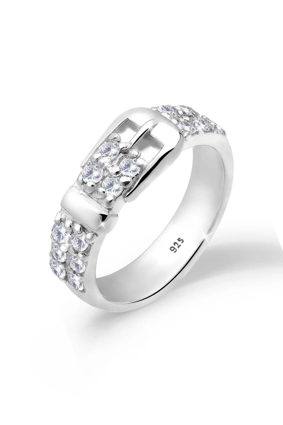 Bild von ELLI Ring Gürtel Basic Zirkonia 925 Silber für Damen - 64