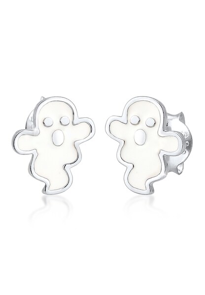 Bild von Elli Paar Ohrstecker Elli Ohrringe Kinder Gespenst Geist Halloween Enamel 925 Silber