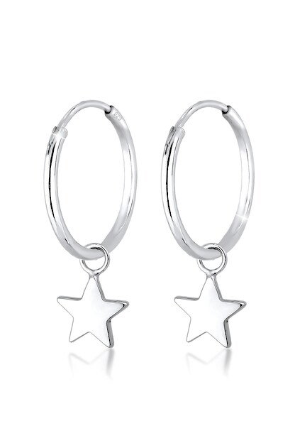 Bild von Elli Paar Creolen »Creolen Stern 925 Sterling Silver«