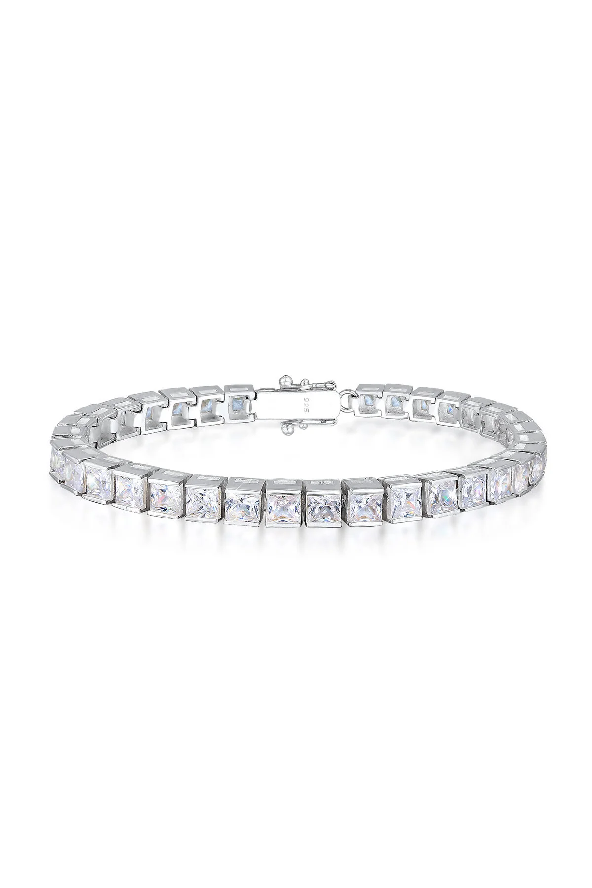 Bild von ELLI Armband Tennisarmband Zirkonia Kristall Sparkle 925 Silber für Damen - 20 cm