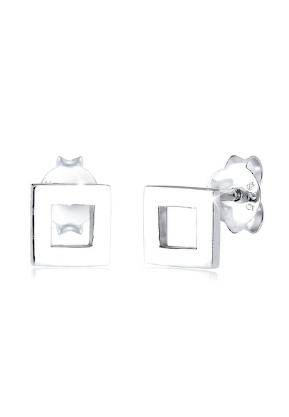 Bild von Elli Paar Ohrstecker »Ohrstecker Quadrat 925 Sterling Silber«