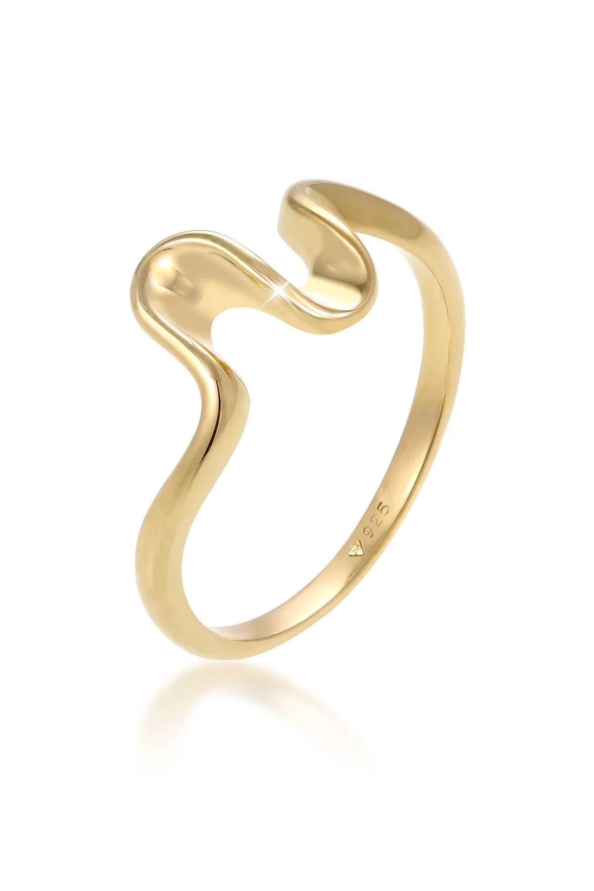Bild von Elli Fingerring Wellen Strand Meer Maritim Trend 925 Silber, Wellen