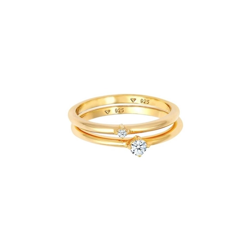 Bild von Elli DIAMONDS Verlobungsring Solitärring Set – Ein Funken Feuerwerk für den besonderen Moment