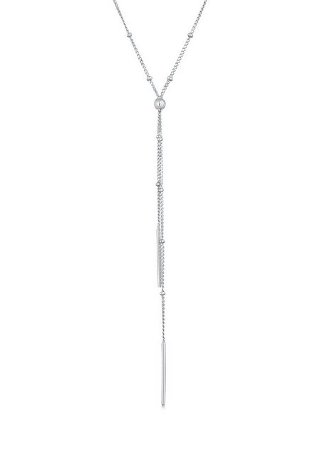 Bild von Elli Kette ohne Anhänger Y-Kette Kugel Stab Minimal 925 Silber