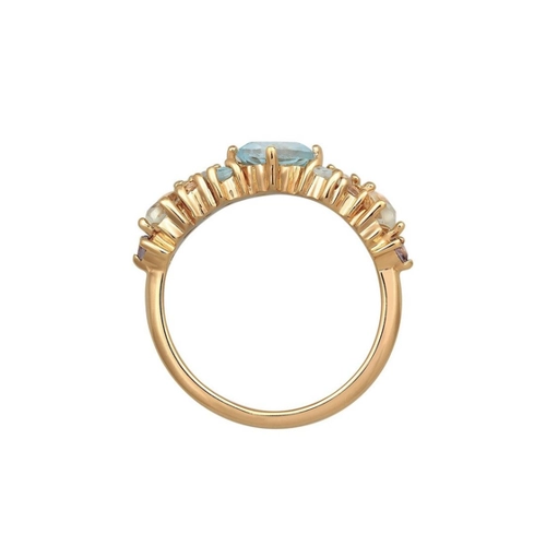 Bild von Elli Premium Fingerring mit Topas, Mondstein und Amethyst