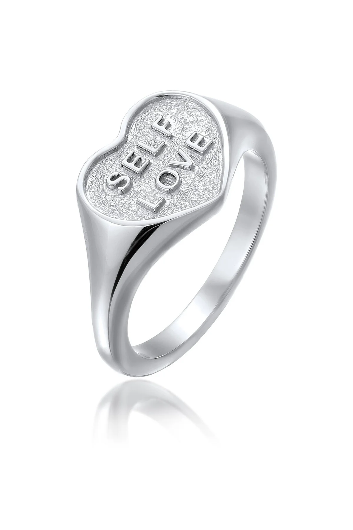 Bild von ELLI Ring Elli Siegelring Herz 925 Sterling Silber Valentinstag für Damen - 54