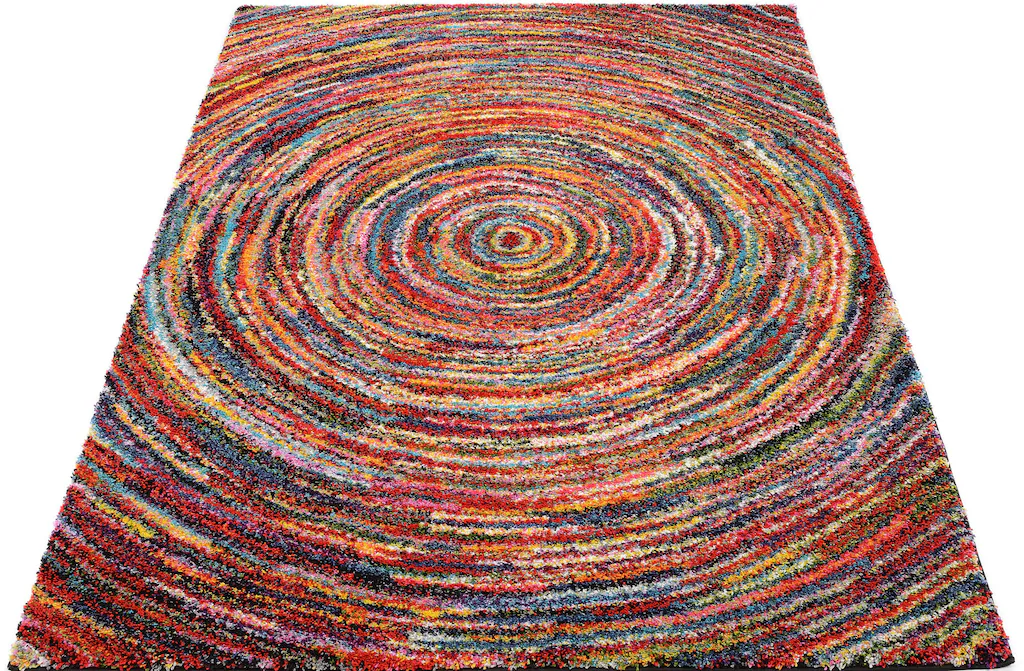 Bild von OCI DIE TEPPICHMARKE Hochflor-Teppich "Sixteen Round", rechteckig, 25 mm Höhe, Wohnzimmer