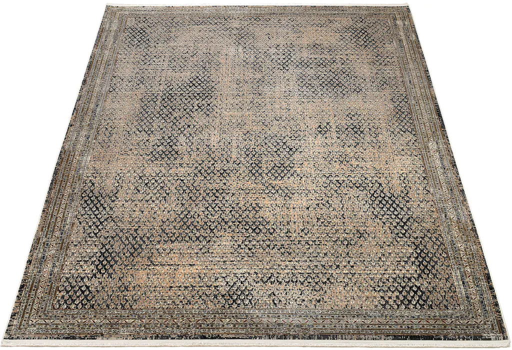 Bild von WK WOHNEN Teppich "POINTS", rechteckig, 7 mm Höhe, hochwertiger Materialmix mit seidigem Glanz