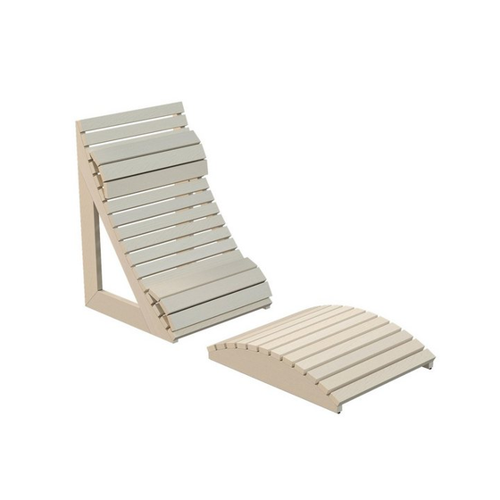 Bild von Sentiotec Ergonomische Saunaliege Fibuflex Sauna Rückenlehne