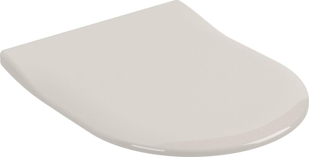 Bild von Villeroy & Boch Subway 2.0 WC-Sitz SlimSeat, Toilettendeckel mit Absenkautomatik, abnehmbarer Toilettensitz aus bruchsicherem Duroplast, Klodeckel Original Ersatzteil, D-Form, Pergamon, glänzend