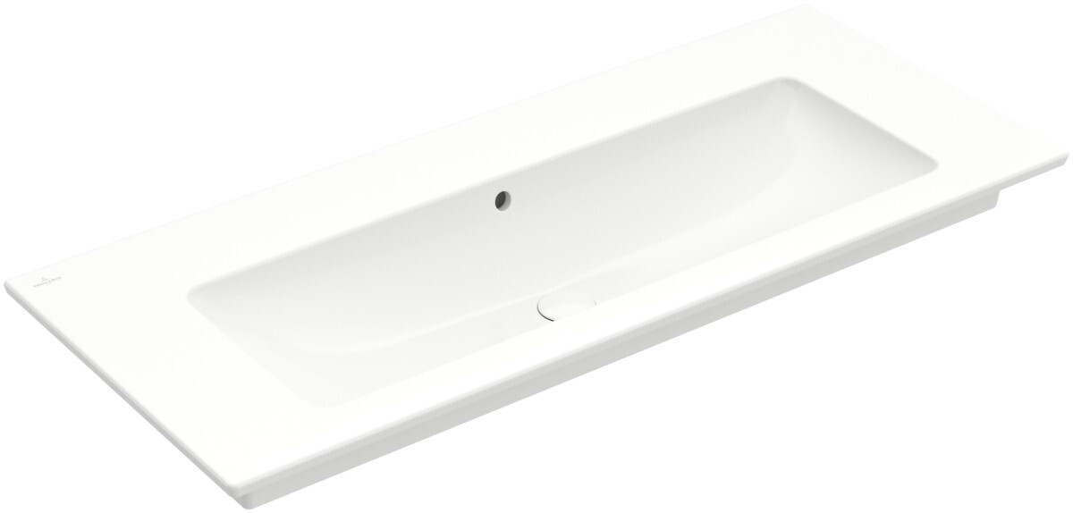 Bild von Villeroy & Boch Venticello Schrankwaschtisch 4104CJ, 1200x500mm, ohne Hahnlöcher, mit Überlauf, Farbe: Weiß Ceramicplus