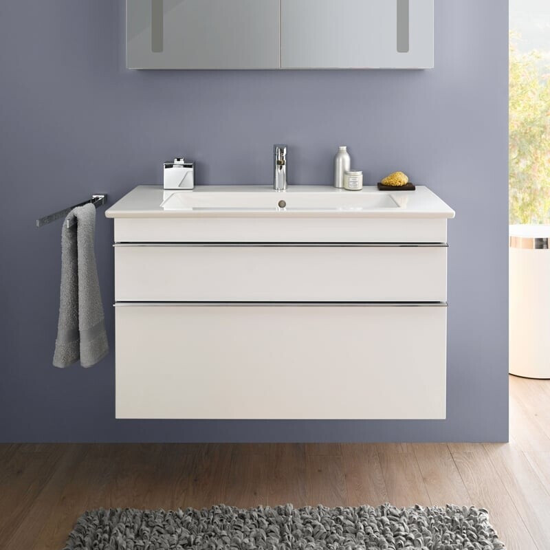Bild von Villeroy & Boch Venticello Waschtischunterschrank  A926, 953x590x502mm, Farbe: White Matt, Griff: chrom glänzend