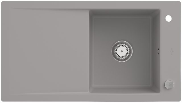 Bild von Villeroy & Boch Einbauspüle Keramikspüle 33072FKD, Timeline 50 flat - Modernes Design