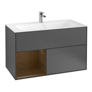 Bild von Villeroy & Boch Waschtischunterschrank Finion F03 996x591x498mm mit Regalelement , F030GNGK F030GNGK