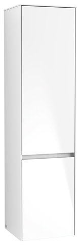 Bild von Villeroy & Boch Collaro Hochschrank 404x1538x349 mm, 2 Türen Anschlag (Scharnier) rechts, C03301, Farbe: Front/Korpus: White Matt, Griff: White Matt