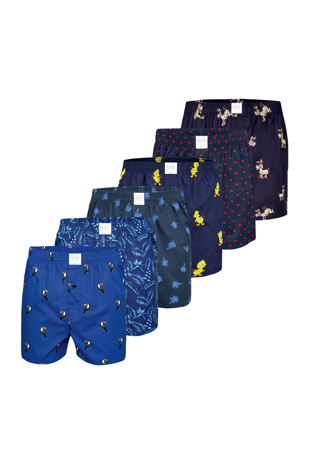 Bild von MG-1 Boxer Classics Print (6-St) unterhose unterwäsche boxershort