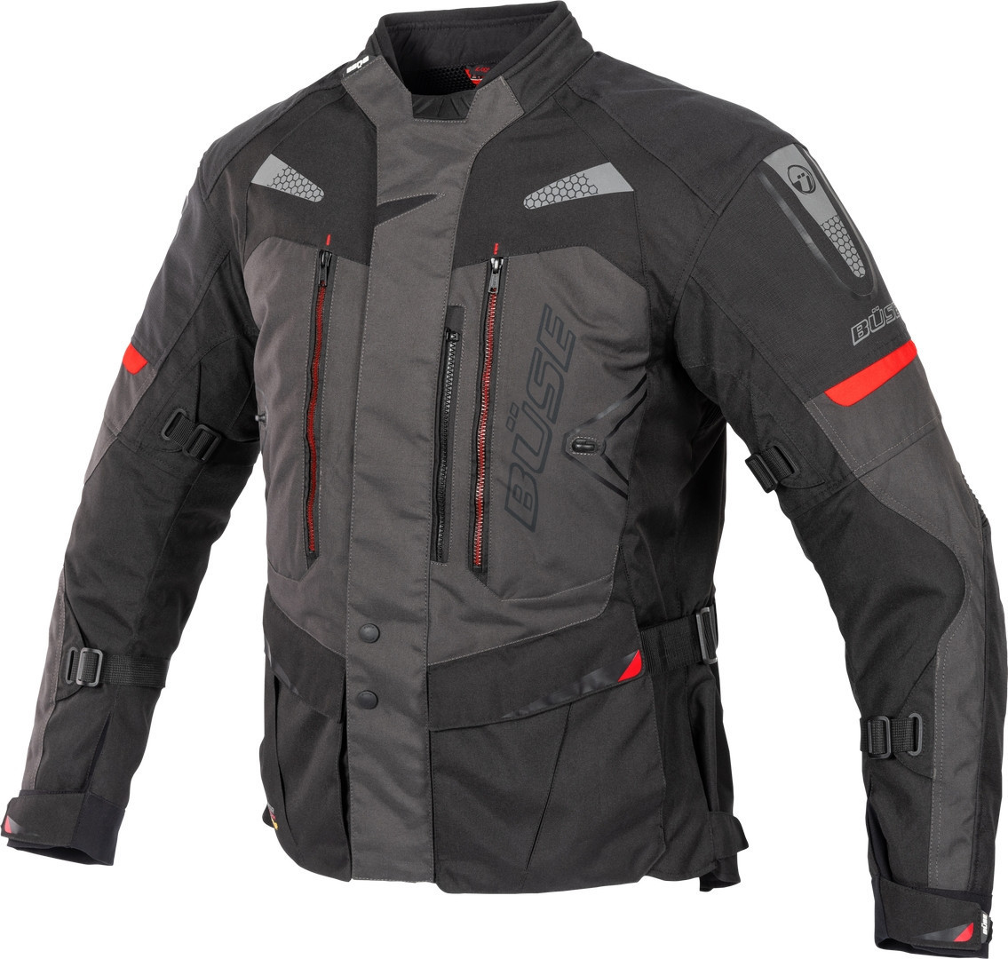Bild von Büse Monterey wasserdichte Damen Motorrad Textiljacke, schwarz-grau, Größe 40