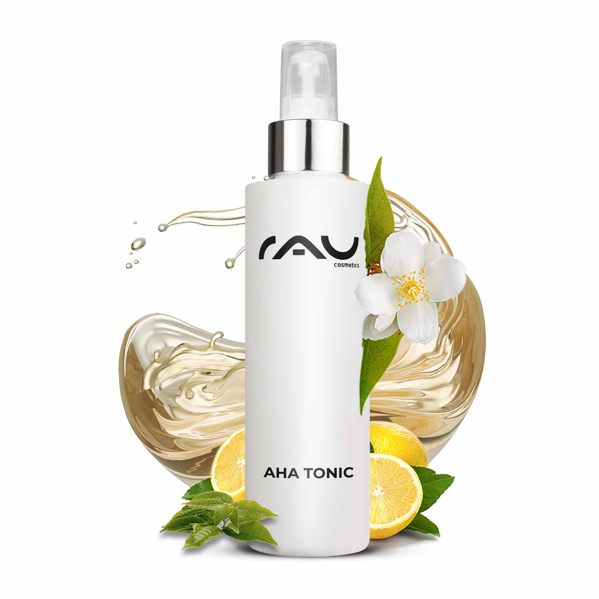 Bild von RAU Cosmetics Gesichtswasser AHA Fruchtsäure Gesichtsreinigung - Toner gegen Unreinheiten & Poren, Gesichtsreinigung
