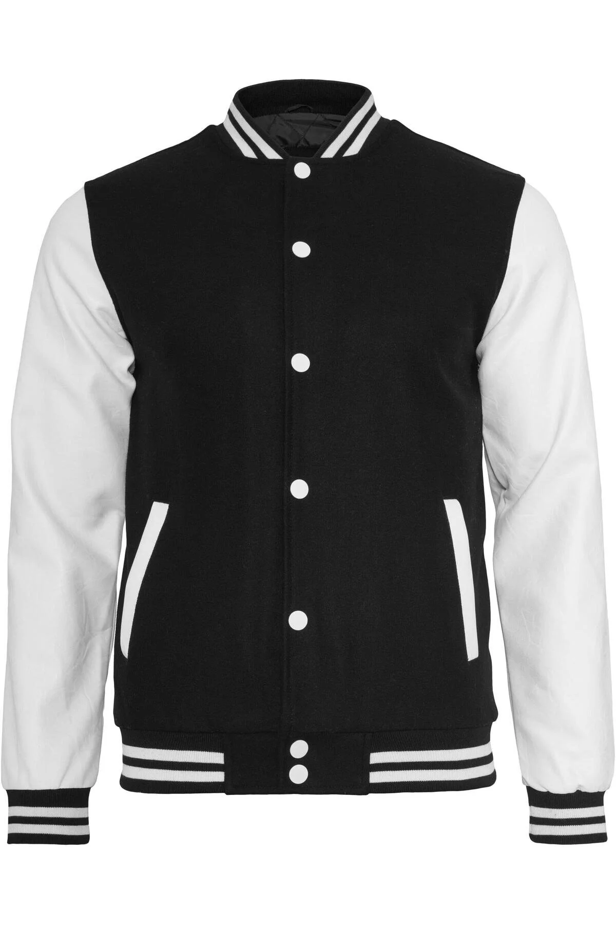 Bild von Urban Classics - Oldschool Kunstleder-Ärmel College Jacke